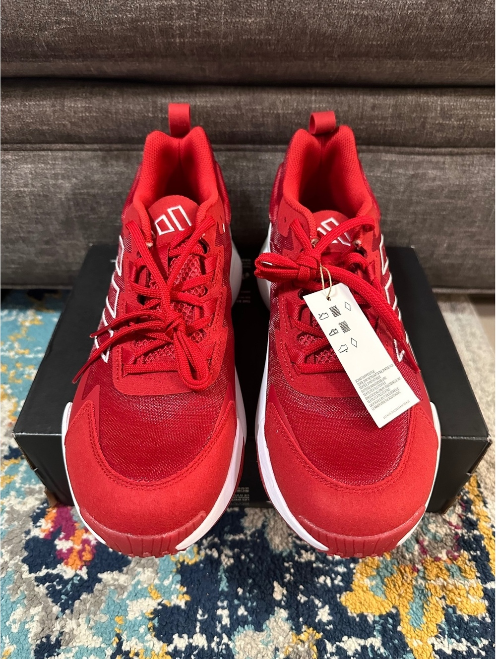 Size 7.5M/8.5 Women - Adidas Impact FLX 2 TF “Team Power Red” - Picture 3 of 5